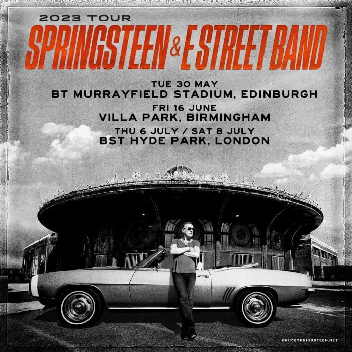 UK tour data Bruce Springsteen